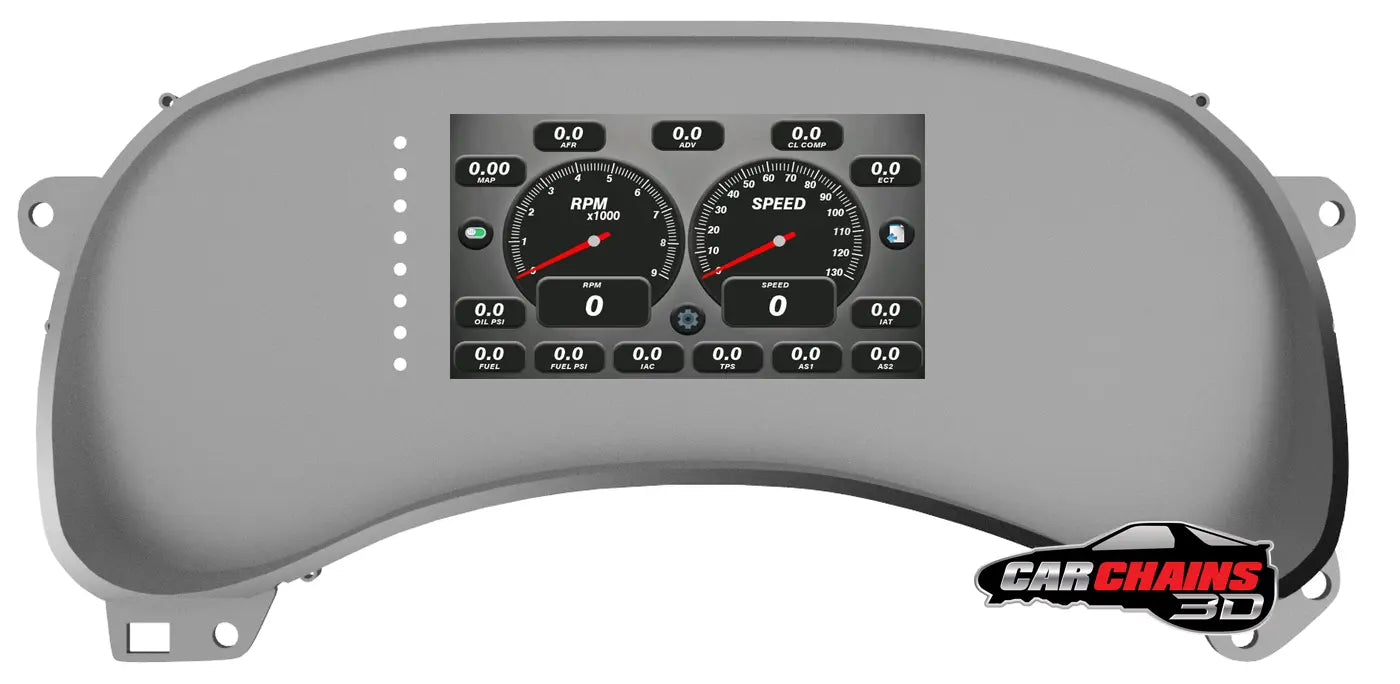3D Printed Tinker All-In-One Digital Dash Cluster for 1999-2007 Chevrolet Silverado, GMC Sierra