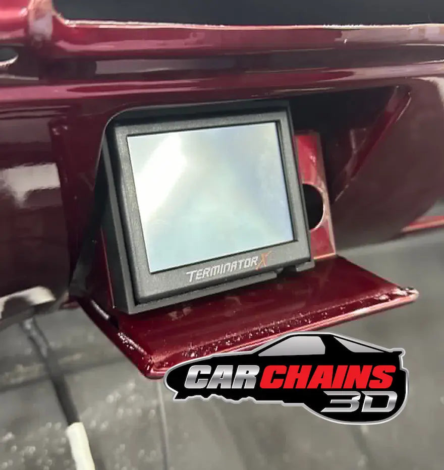 Upgrade your 1973 to 1987 C10 and K10 with the perfect solution for mounting your Holley 3.5" screen. Designed by Square Root Fabrication and offered through CarChains3d, this ashtray mount provides a seamless integration for LS swapped trucks, placing the screen conveniently in the ashtray without the need for cutting or modifications.