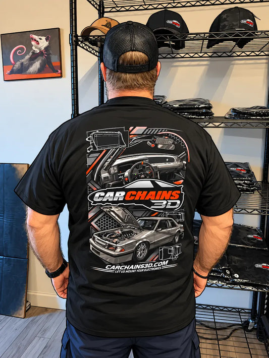 CarChains3D Ford Mustang Graphic T-Shirt