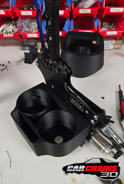 M&M Race Shifter 3D Printed Dual Cup Holder with Phone Pocket