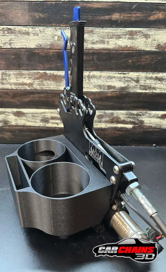 M&M Race Shifter 3D Printed Dual Cup Holder with Phone Pocket