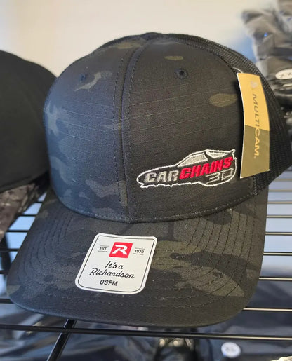 CarChains3D Richardson MultiCam Black Embroidered Trucker Hat