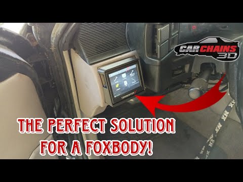 3D Printed Holley EFI 3.5 Inch Terminator X / Sniper Screen AC Vent Mounts for 1987-1993 Fox Body Mustang - CarChains3d