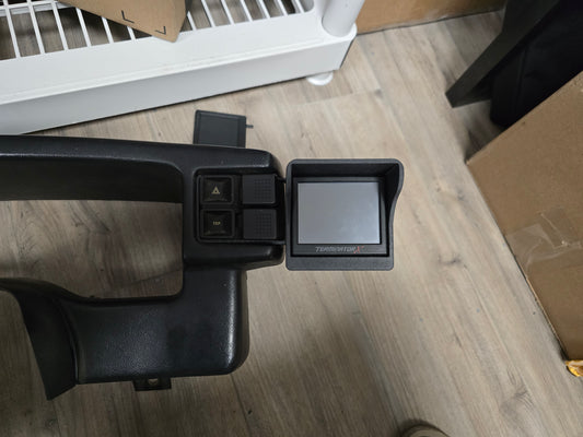 3D Printed Holley EFI 3.5 Inch Terminator X / Sniper Screen Hazard Switch for 1987-1993 Ford Mustang - CarChains3d