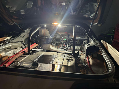 Snap on roll bar mounted LED lighting
