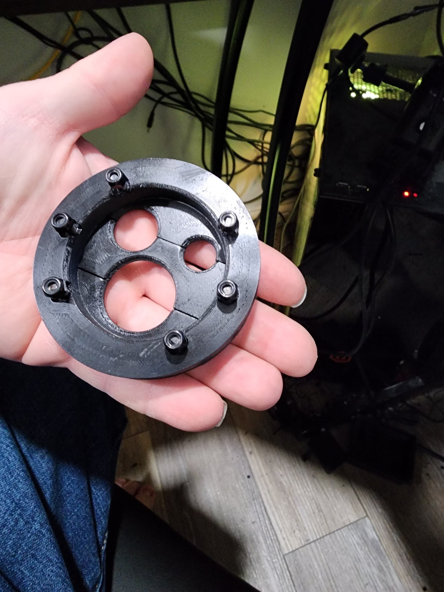 3D Printed 3 Hole Universal Bulkhead for Holley EFI Terminator X and X Max - CarChains3d