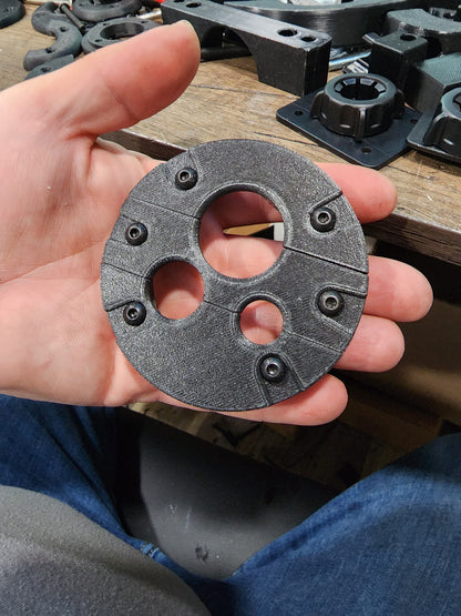 3D Printed 3 Hole Universal Bulkhead for Holley EFI Terminator X and X Max - CarChains3d