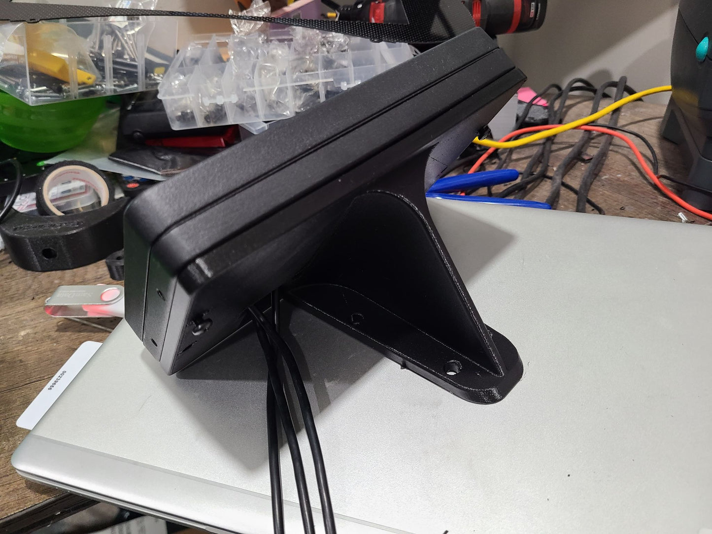 3D Printed 7 Inch Holley EFI Screen Floor Mount - CarChains3d